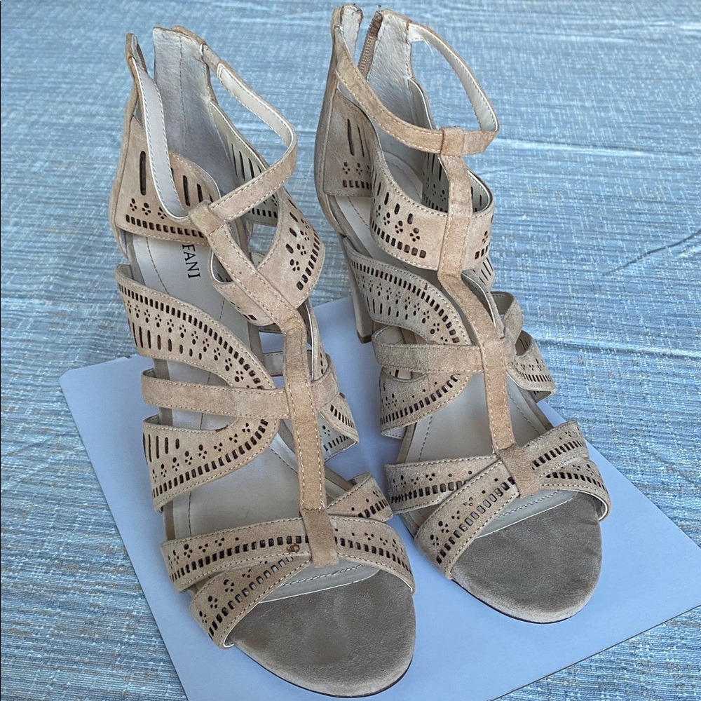 Women's Size 11M Alfani Blush Chloey Cutout Dress Sandals/Heels